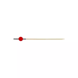 Brochette rouge et noir 120mm